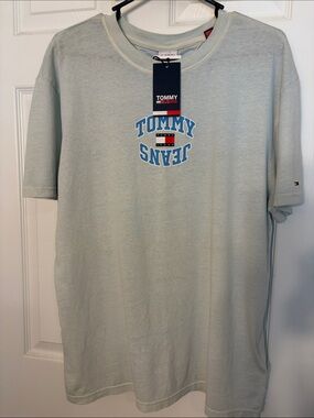 Tommy Hilfiger Light Blue Logo Short Sleeve Tee